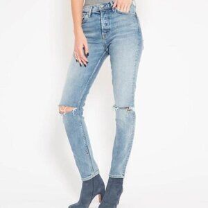 GRLFRND Karolina Skinny Distressed Denim Jeans